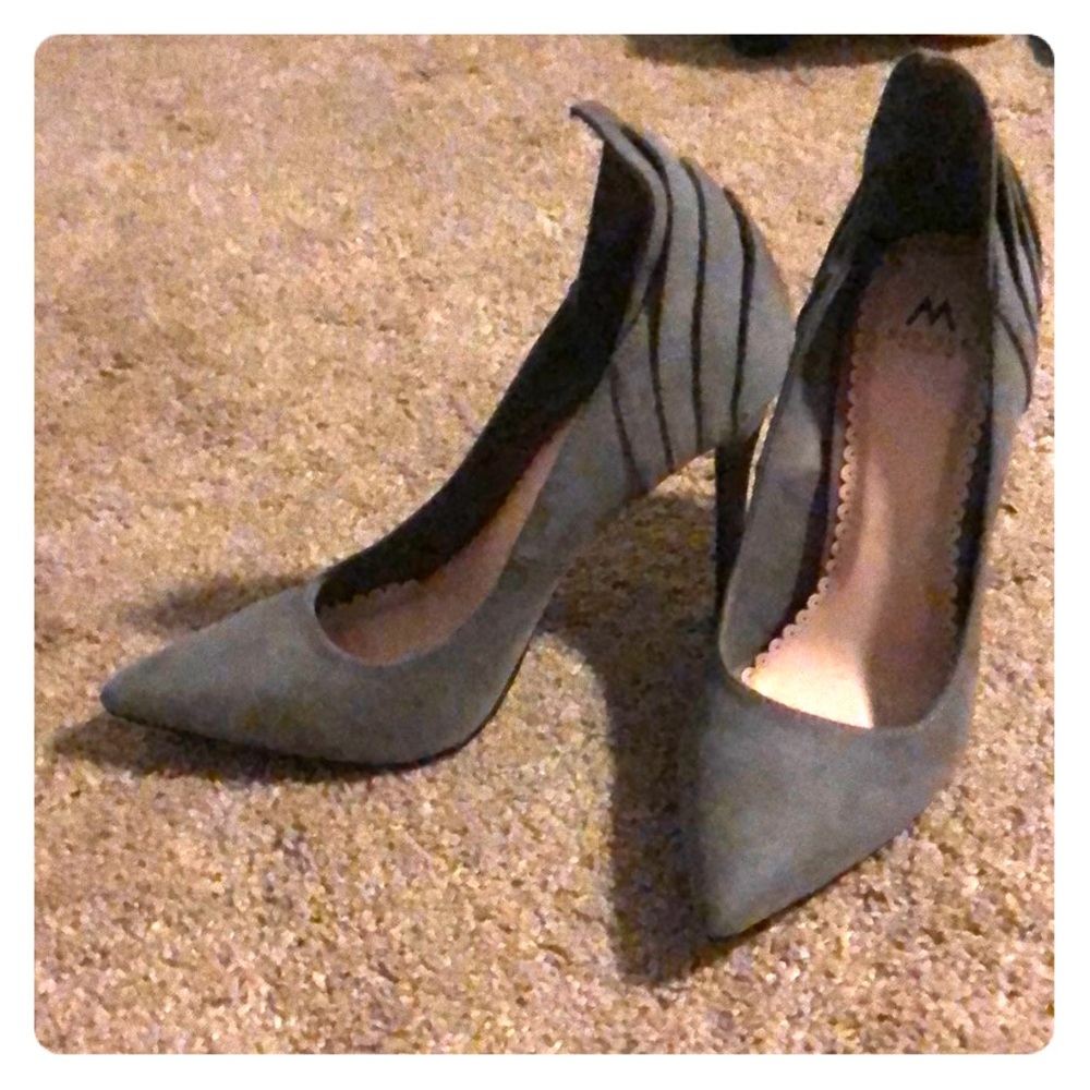 Grey Madison heels